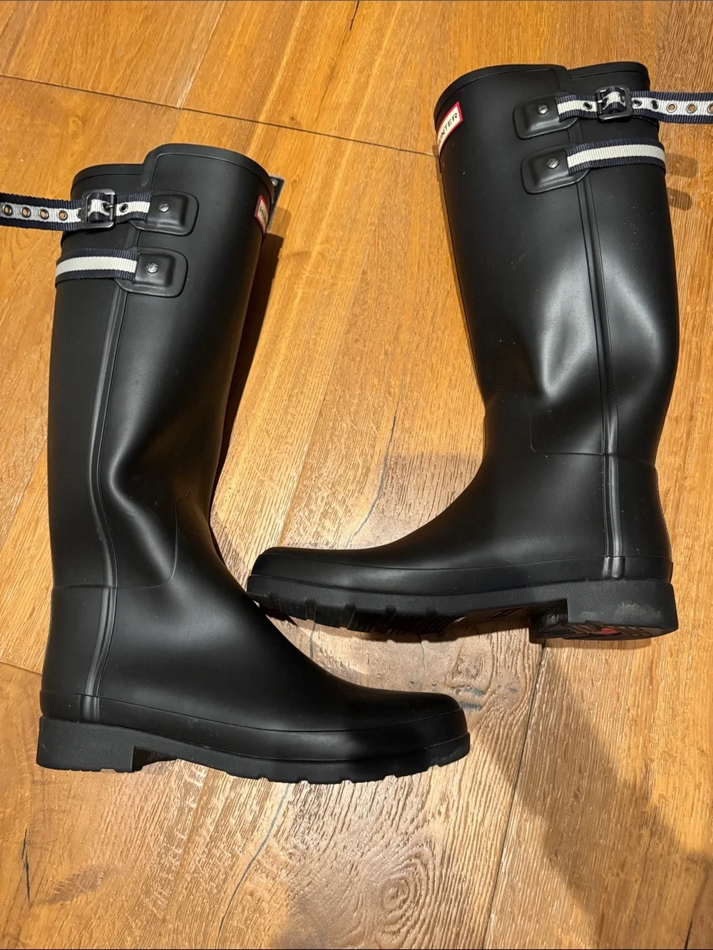 Hunter Black Tall Rain Boots